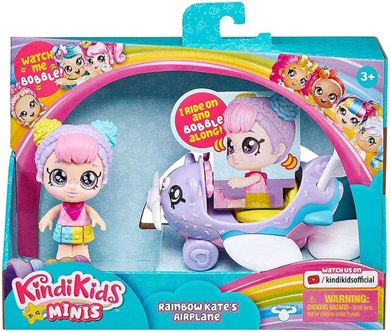 Kindi Kids Minis Rainbow Kate Airplane & Doll