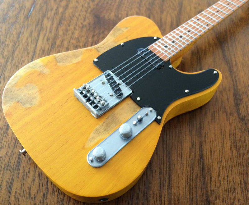 Licensed Fender™ Tele™ - Vintage Blonde - The Boss - Bruce Springsteen (FT-006) close up