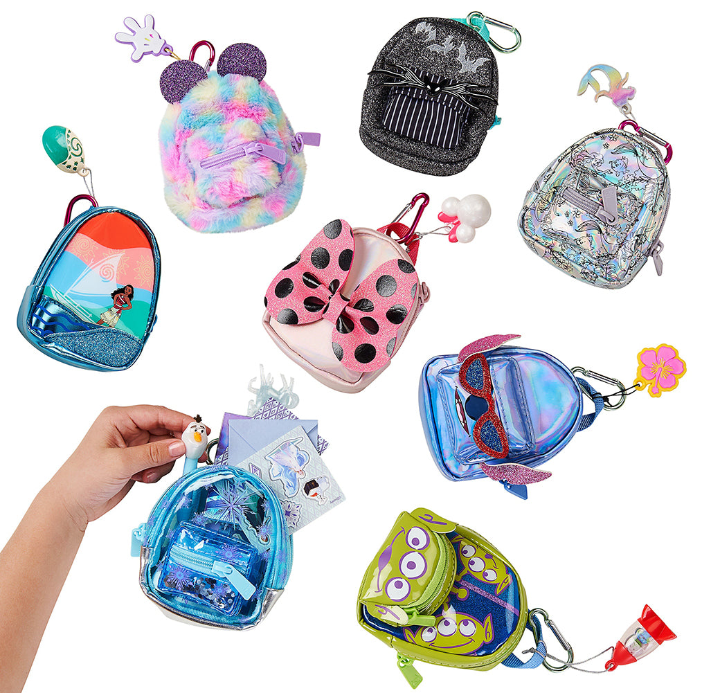 disney mini backpack real littles REAL LITTLES Disney Moana Collectible Micro Backpack with 7 Surprises Inside, Assorted