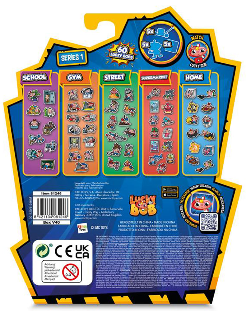 Lucky Bob Mini Figure Series 1 (5-Pack) back of package