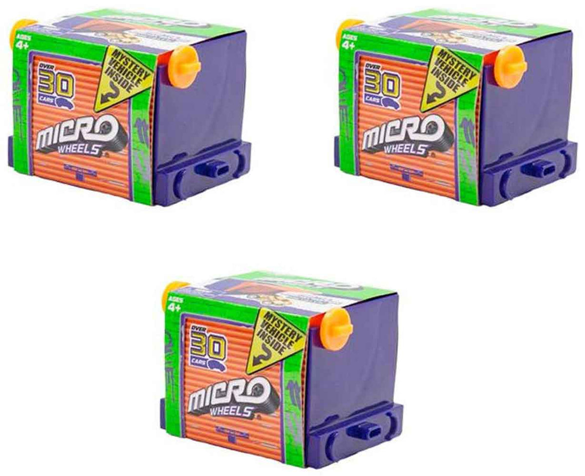 Micro Rims Micro Wheels Mini Motorized Machines (Bundle of 3 Mystery Vehicles ...