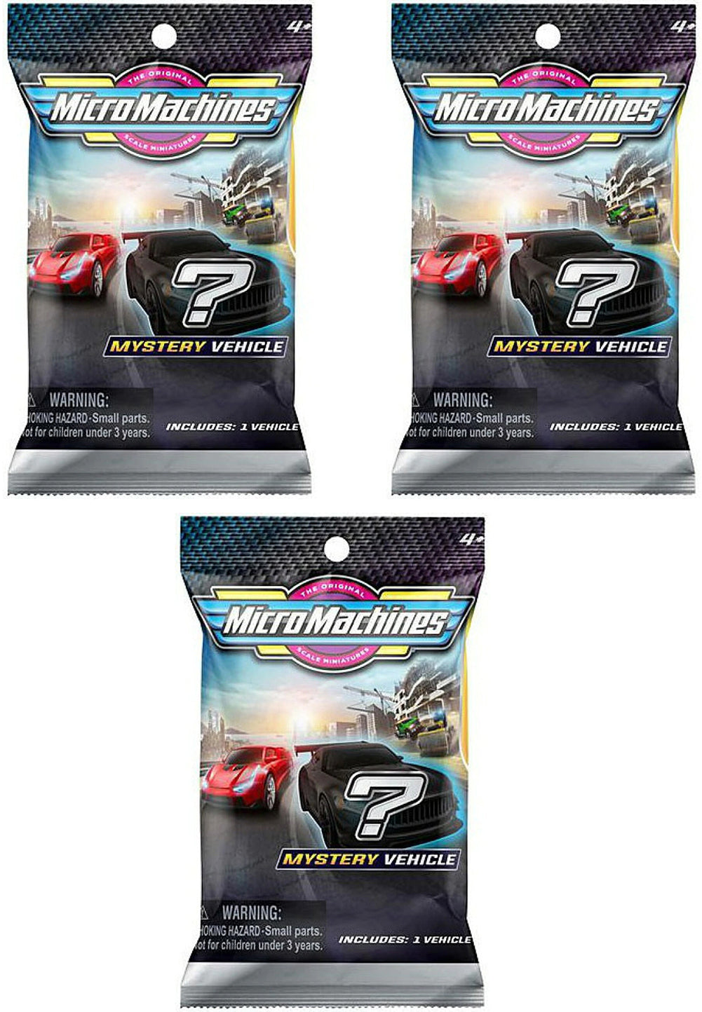 Micro Machines Series Mystery Packs (Bundle of 3)