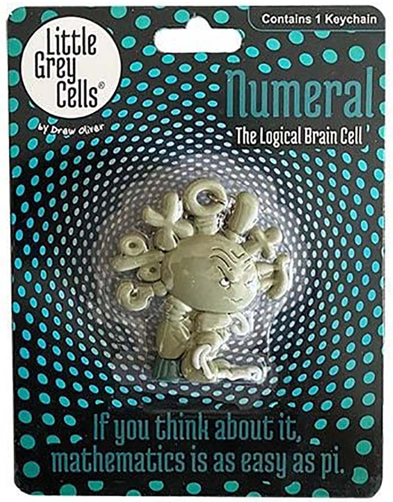 Giant Microbes Plush - Numeral: The Logical Brain Cell Key Chain