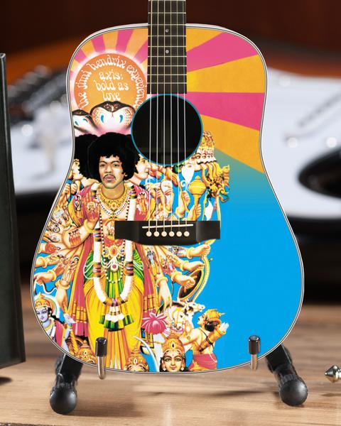 Jimi Hendrix Miniature AXIS Bold As Love Mini Acoustic Guitar Replica Collectible - Officially Licensed (JH-803)