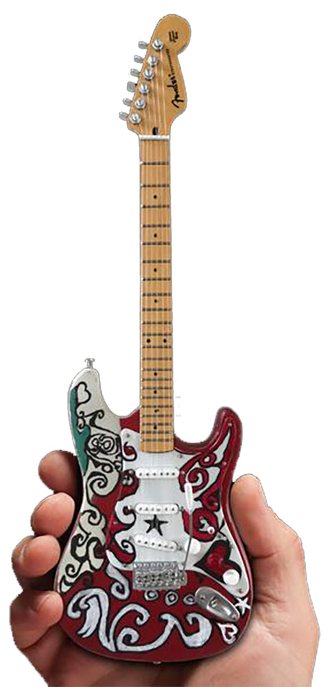 Jimi Hendrix Miniature Fender™ Strat™ "Saville" Guitar Replica Collectible - Officially Licensed (JH-805)