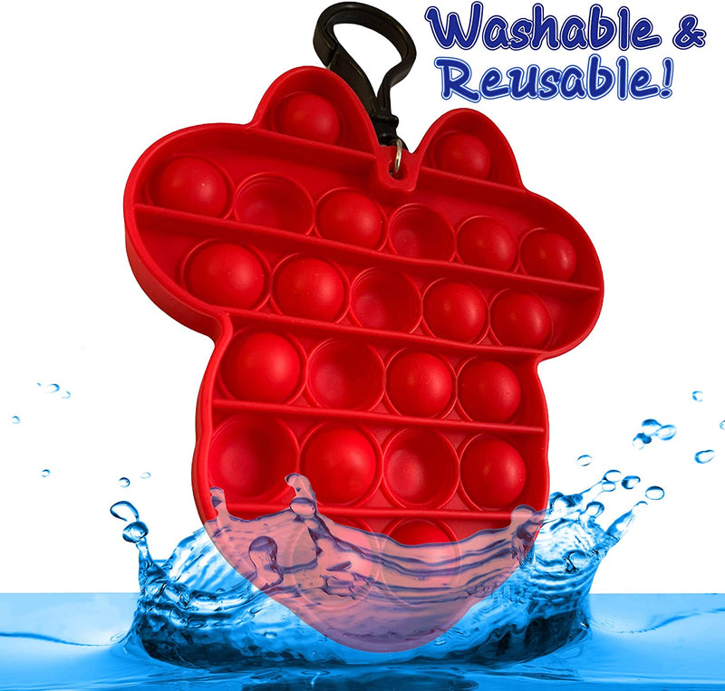 Minnie Mouse Popper Fidget Toy - Red splash