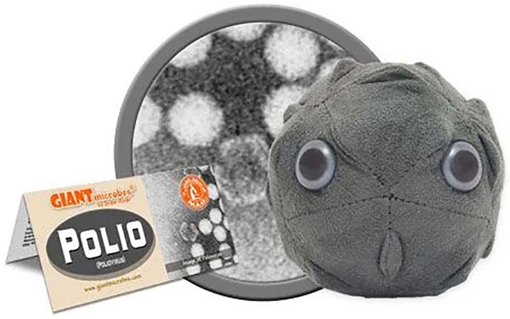 Giant Microbes Plush - Polio - Poliovirus