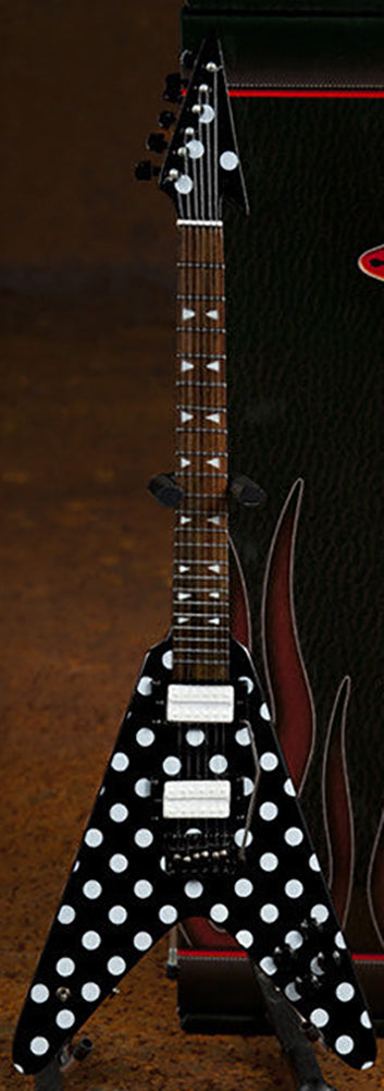 Randy Rhoads "Harpoon" Polka Dot V Miniature Guitar Replica Collectible (RR-108)