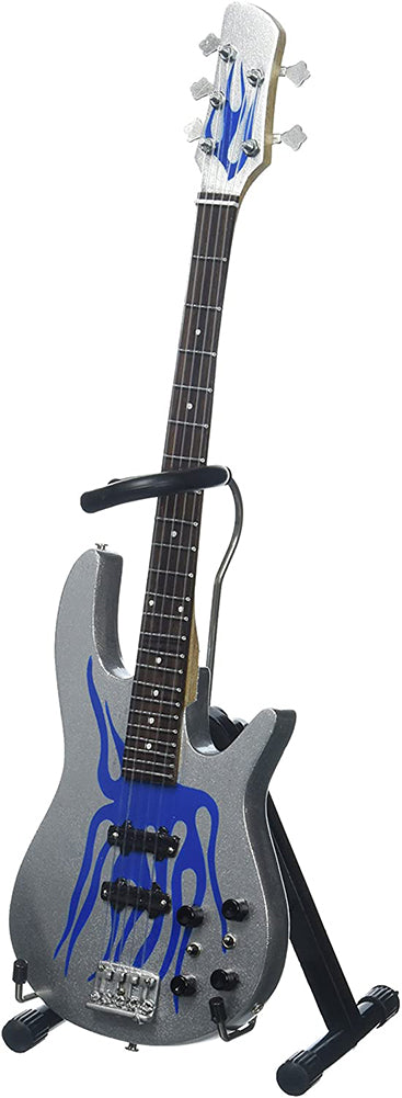 Robert Trujillo Metallica Blue Flame Miniature Bass Guitar Replica Collectible (RT-338)