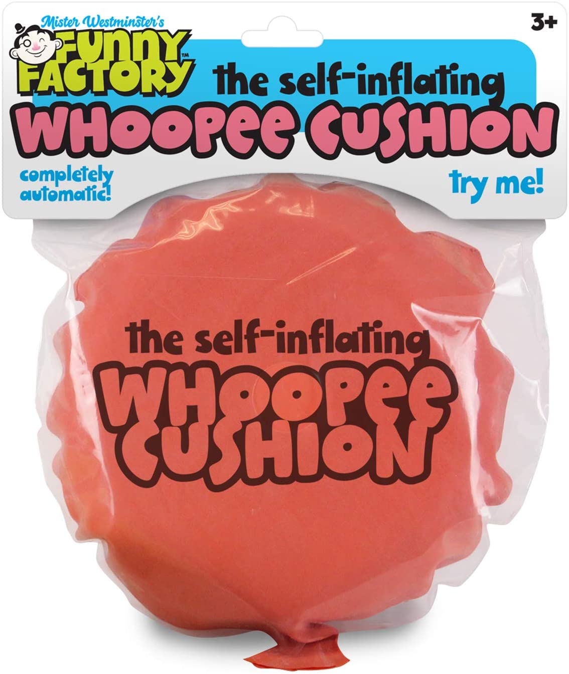 Self Inflating Whoopee Cushions Small & Regular Sized (Bundle of 2