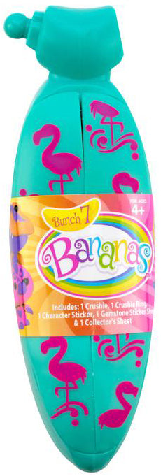 Bananas toys mystery singles Series 7 - (Bundle of 3 Bananas - turquoise flamingo