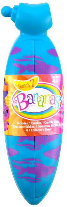 Bananas toys mystery singles Series 7 - (Bundle of 3 Bananas - blue shark