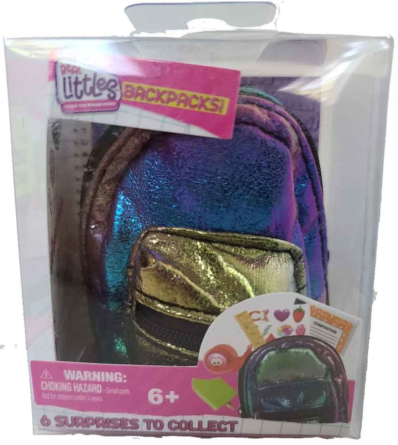 Knick Knack Toy Shack Shopkins Real Littles Handbags Series-3 for Kids, Blue Spangles