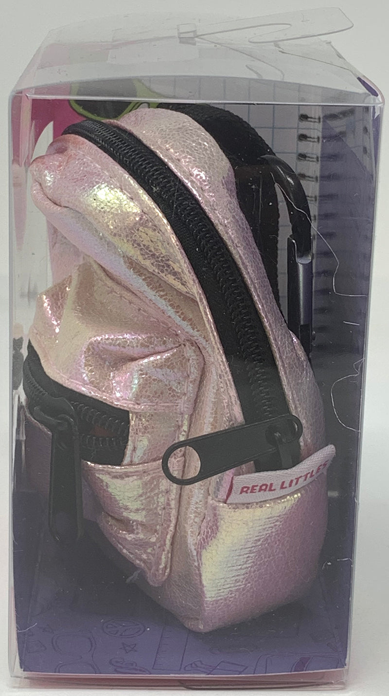 Shopkins Real Littles Backpack Series 2 (Complete set of 6) antique pink glitter side