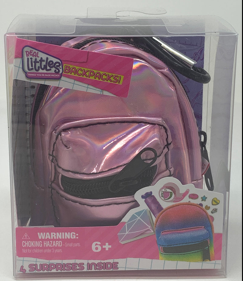 Shopkins Real Littles Backpack Series 2 (Complete set of 6) solid pink