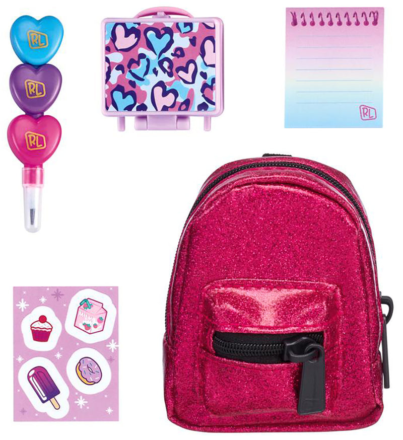 Shopkins Real Littles Backpacks! Series 3 Cerise Pink Sparkle Look Inside