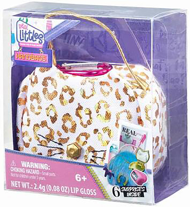 REAL LITTLES Handbags Series 3 - Pink & Blue Fuzzy Bag + 6 Surprises  NEW IN BOX