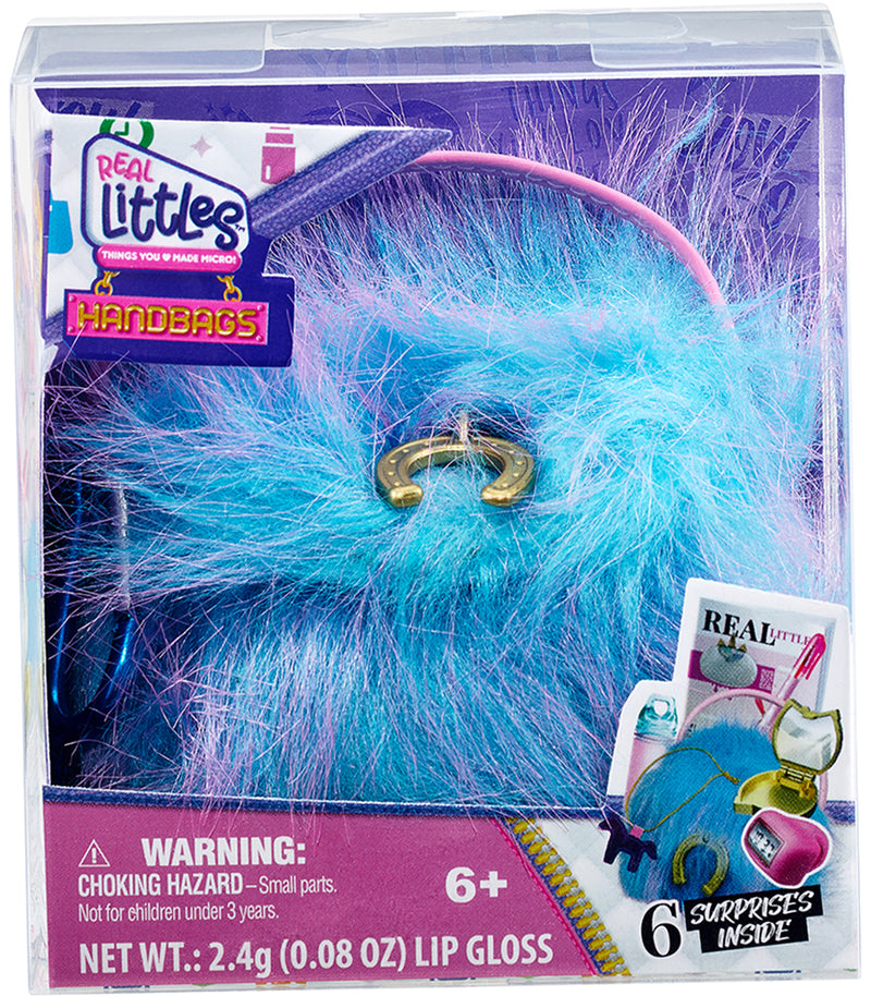 Shopkins Real Littles Handbags Series 2 blue fur ball
