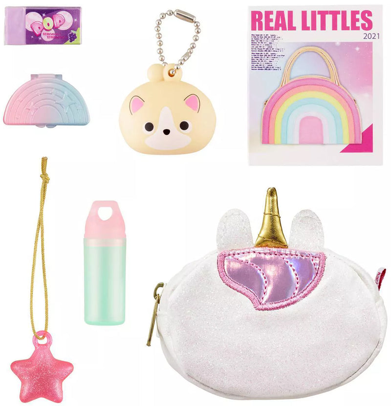 NEW Real Littles Handbags Gold Kitty Cat Backpack Hanger Lot Out