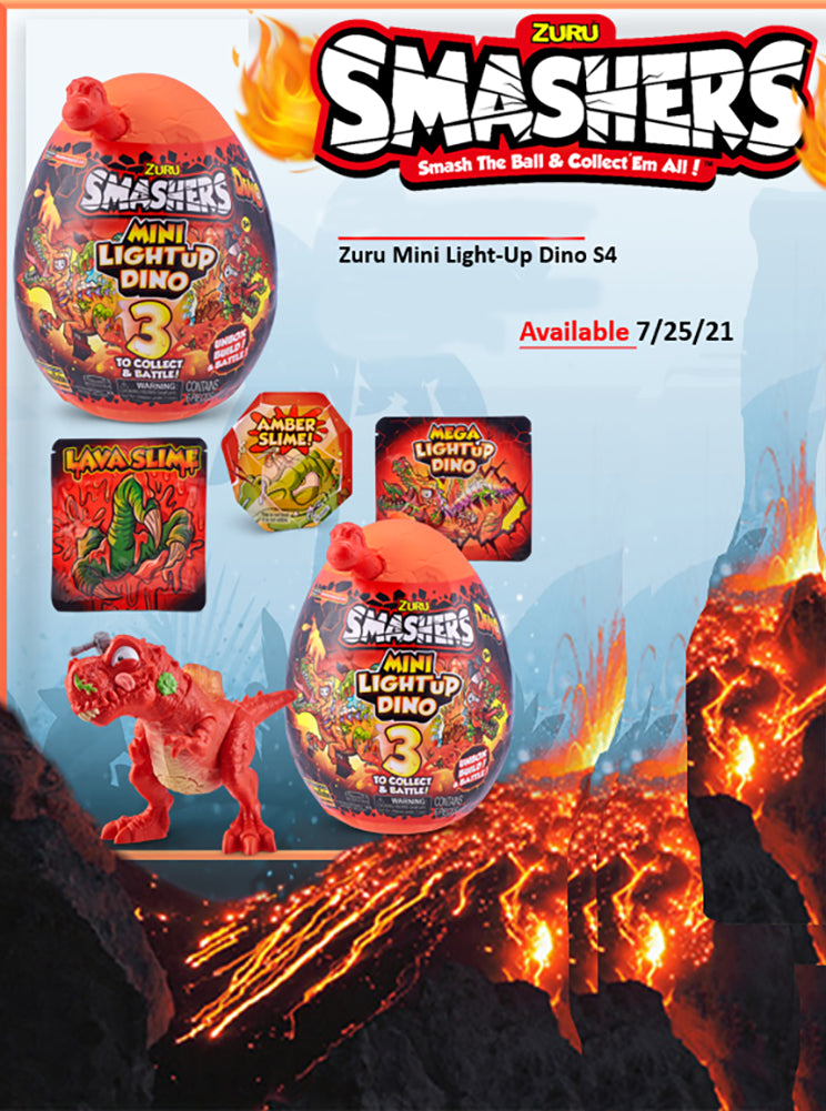 Smashers Series 4 Mini Light-Up Dino RANDOM Dino! MINI Surprise! Mystery Egg Random (Pre-Order) another view
