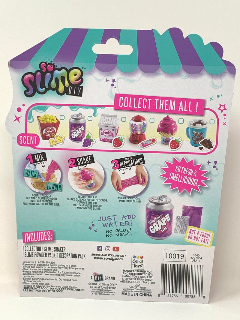 So Slime DIY Slimelicious back of package