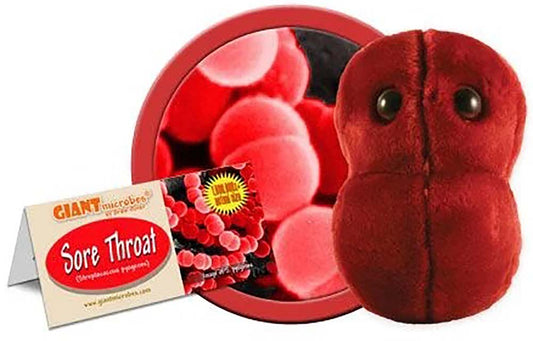 Giant Microbes Plush - Sore Throat-Streptococcus