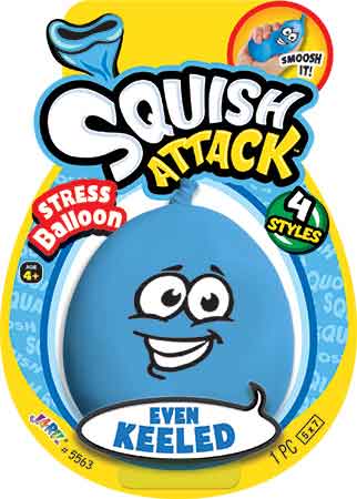 Squish Attack Stress Balloon Blue