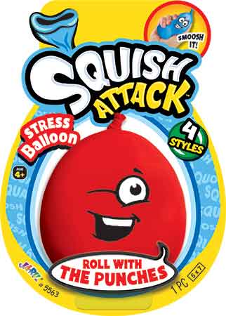 Squish Attack Stress Balloon red