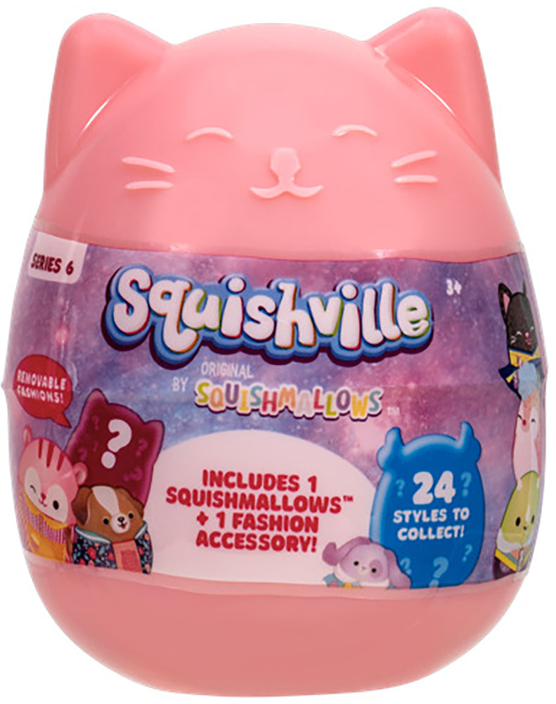 Squishmallows Squishville! (Series 6 Random) Mystery Mini Plush Pack (One Random Color) pink
