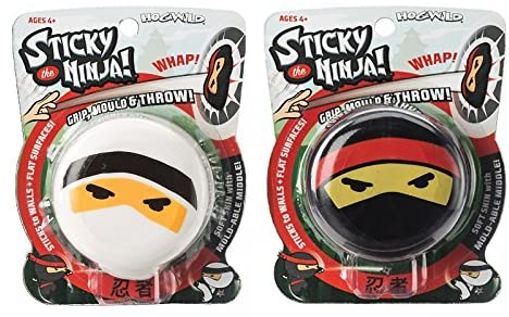 Sticky the Ninja Set of 2 (Black & White)