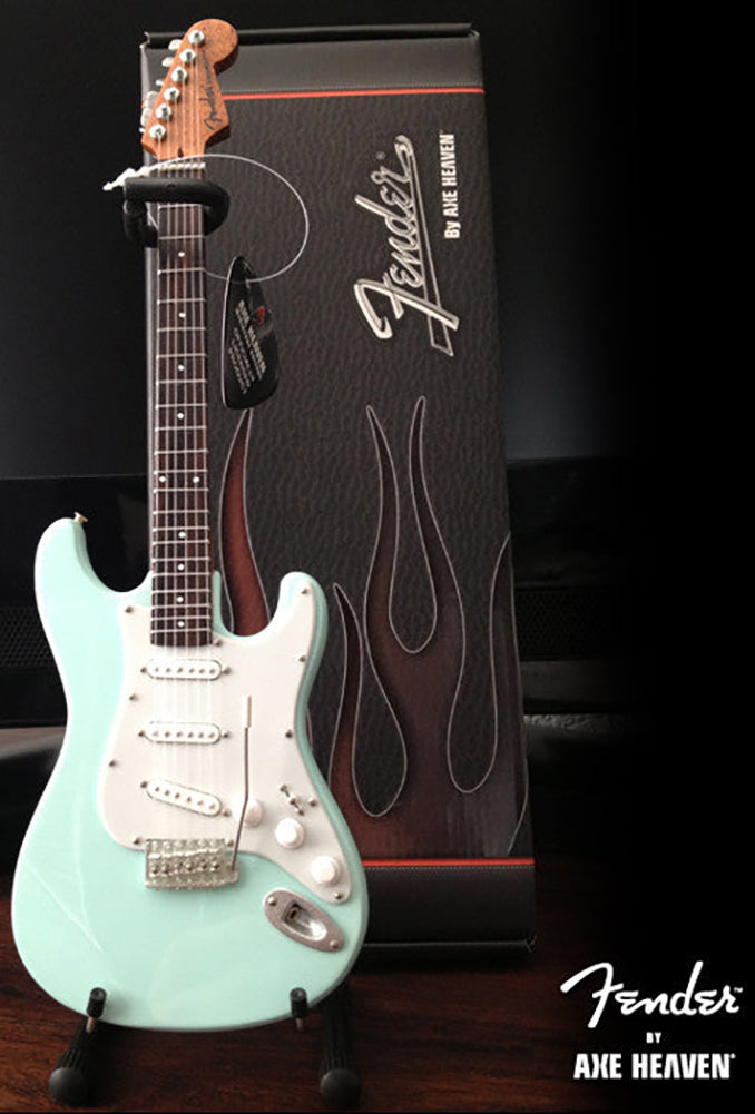 Surf Green Fender™ Strat™ Miniature Guitar Replica -Officially Licensed (FS-019)
