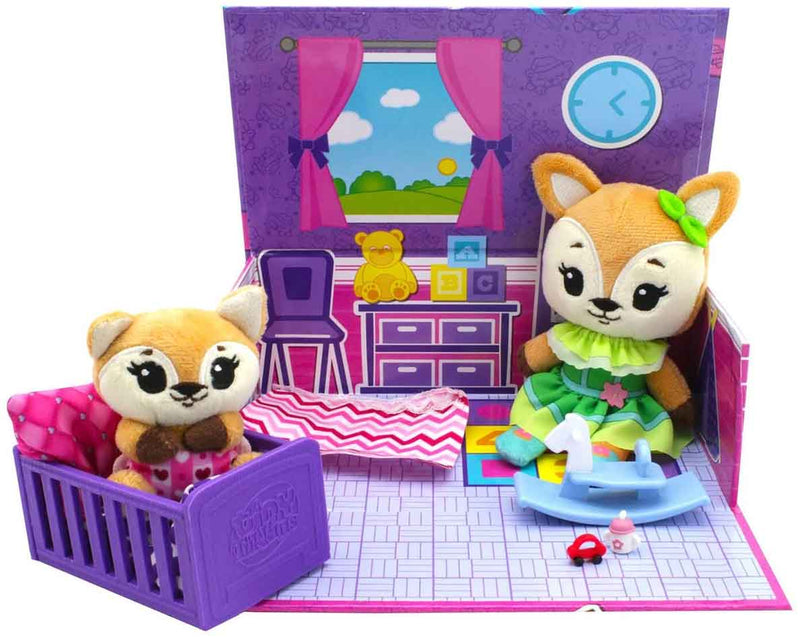 Tiny Tukkins Cuddle 'n' Play Den Core Pack - Fox open