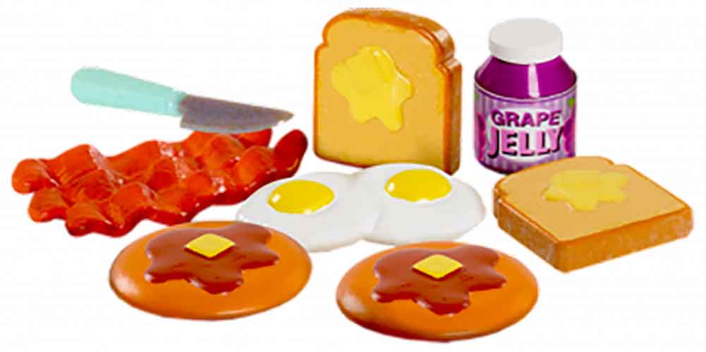 Totally Tiny Fun with Food Sets – (Bundle of 3) rise and shine in action