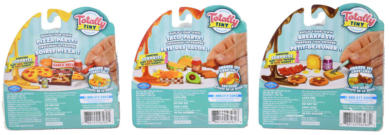 Totally Tiny Fun with Food Sets – (Bundle of 3) back of package