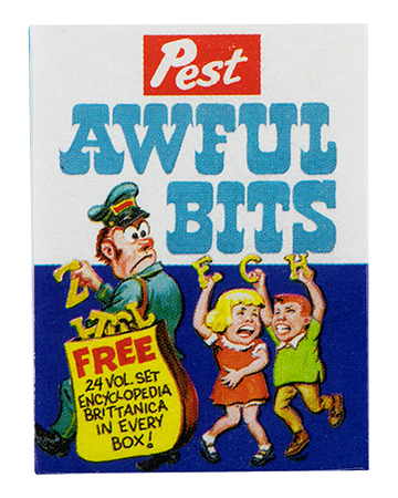 Wacky Packages Minis - Awful Bits (plus 4 Mystery) - Series 2 close up