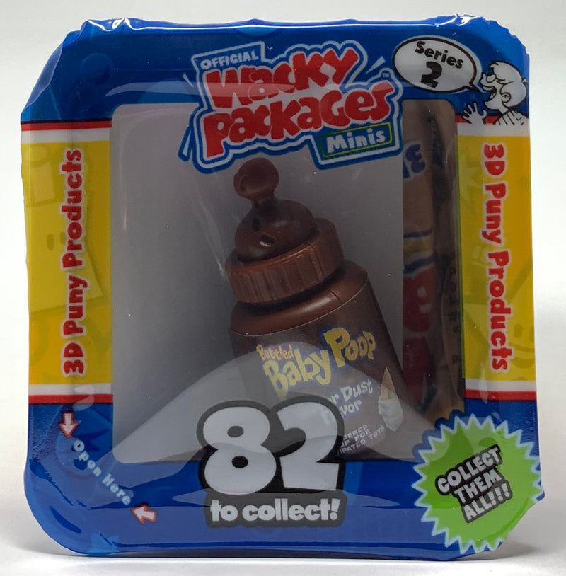 Wacky Packages Minis - Baby Poop (plus 4 Mystery) - Series 2