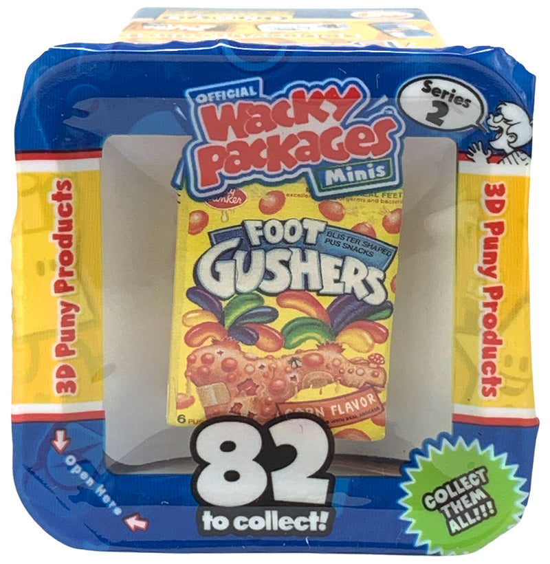 Wacky Packages Minis - Foot Gushers (plus 4 Mystery) - Series 2