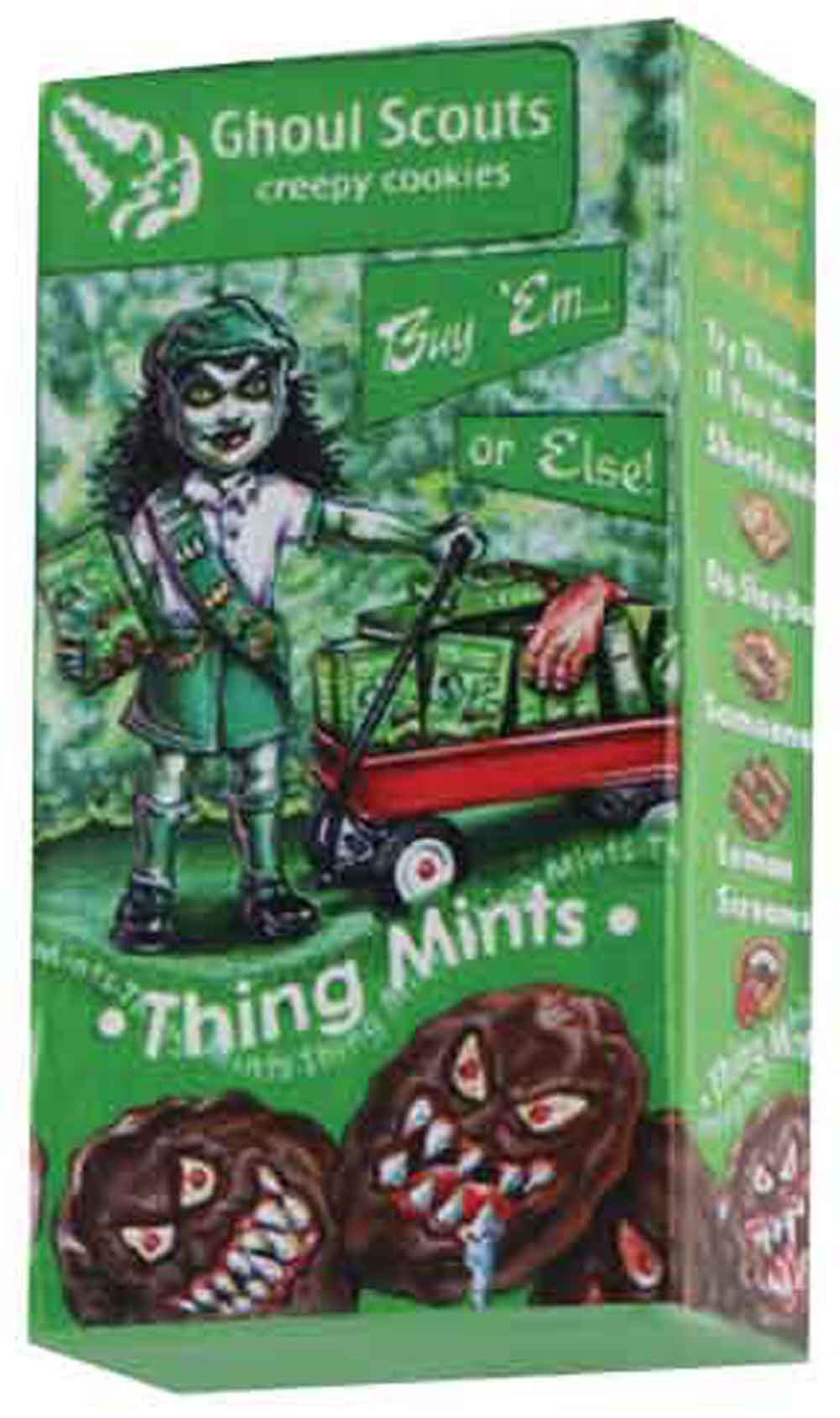 Wacky Packages Minis - Ghoul Scouts (plus 4 Mystery) in action