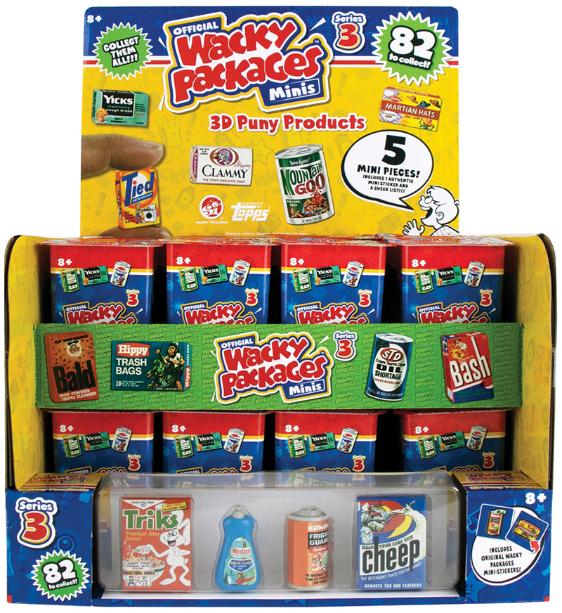 Wacky Packages Minis Series 3 Mystery (Sealed case of 24 Packs)