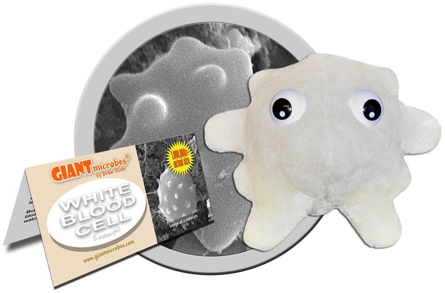 Giant Microbes Plush - White Blood Cell (Leukocyte)