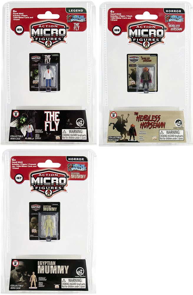 World’s Smallest Mego Horror Micro Action Figures – Series 2 (Bundle of 3)