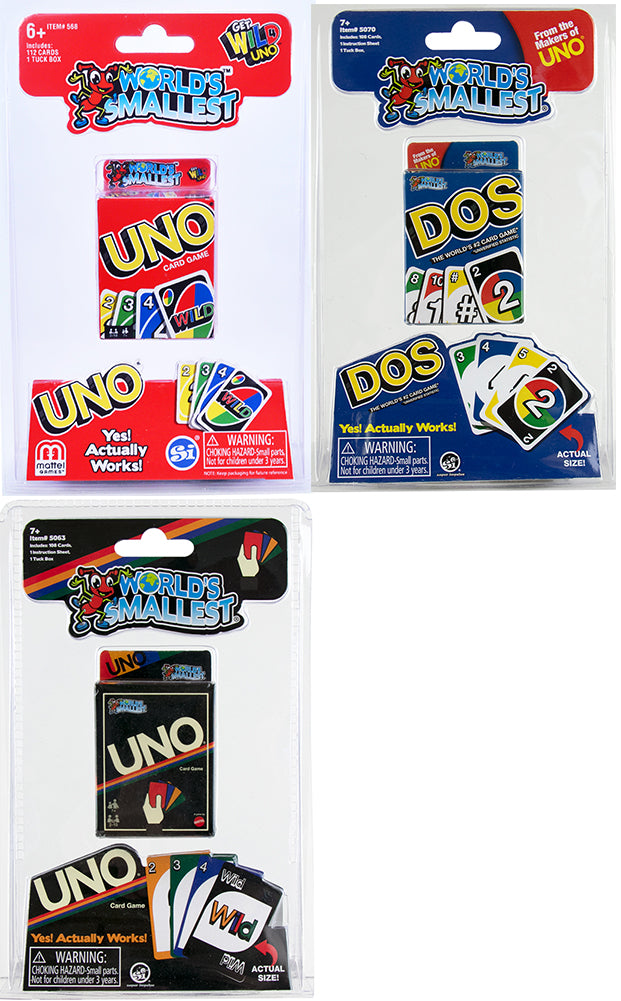 World's Smallest toys (Bundle of UNO)