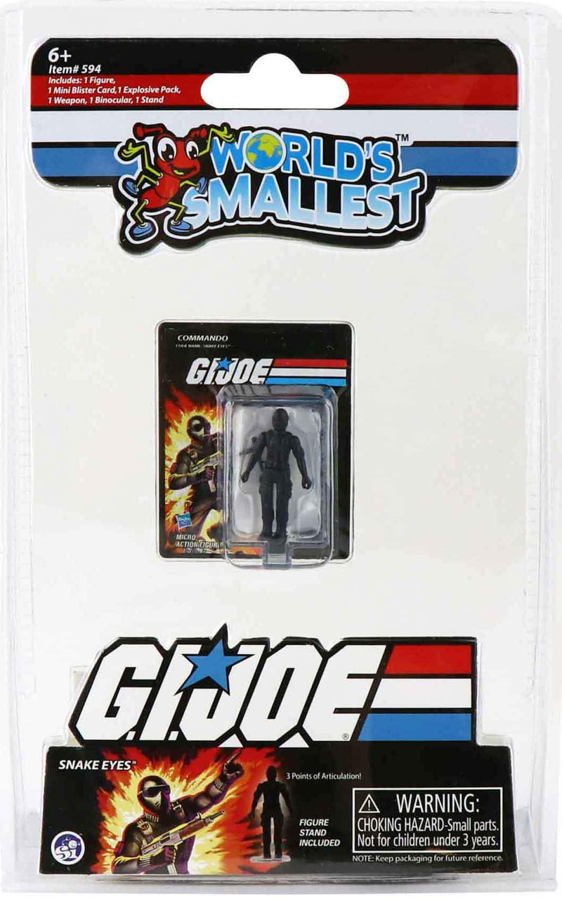 World's Smallest GI Joe vs Cobra - Snake Eyes in package
