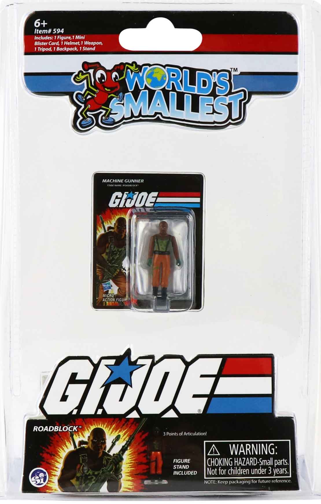 World's Smallest GI Joe vs Cobra - RoadBlock in package