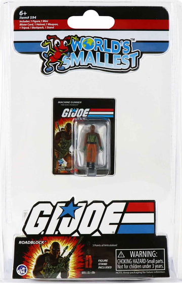 World's Smallest GI Joe vs Cobra - RoadBlock in package