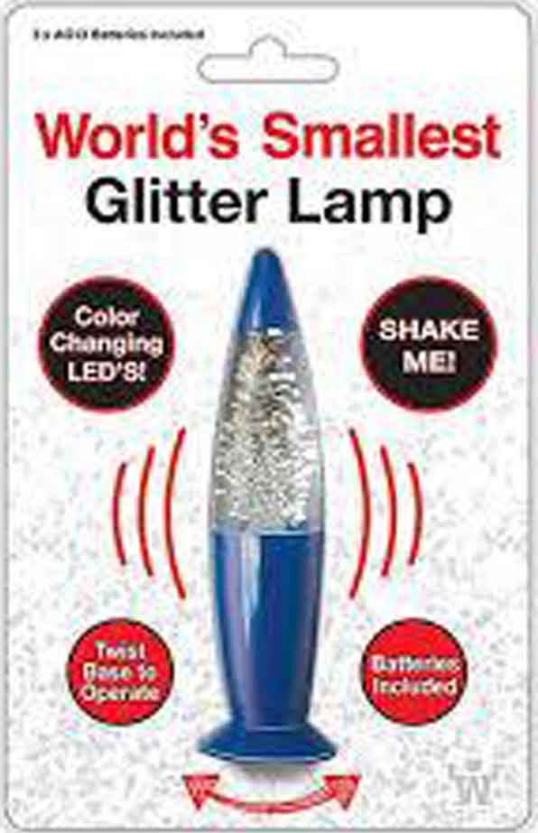 Westminster Worlds Smallest Glitter Lamp blue