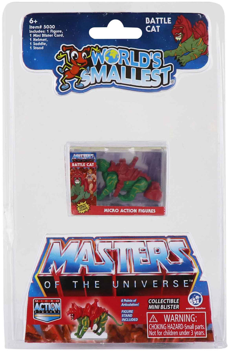 World's Smallest Masters of the Universe Battle Cat in package