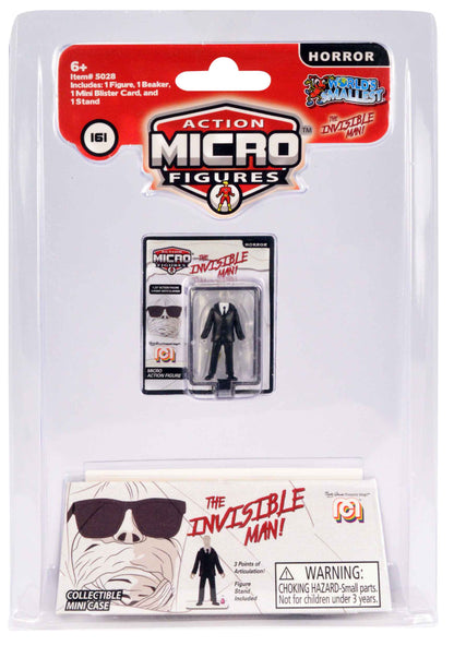 World’s Smallest Mego Horror Micro Action Figures – the invisible man in a package