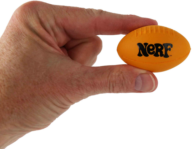 World’s Smallest Nerf Football in hand