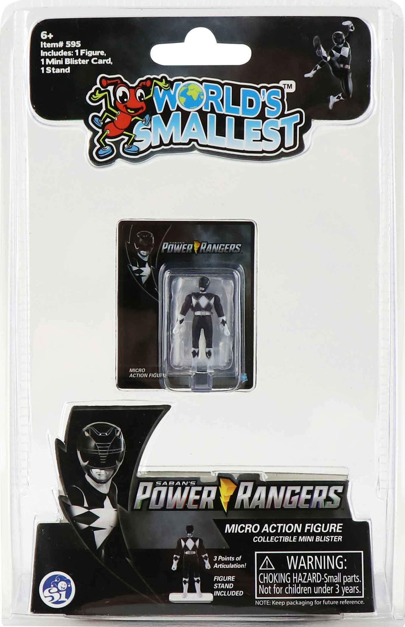 World's Smallest Power Ranger Action Figure - Black